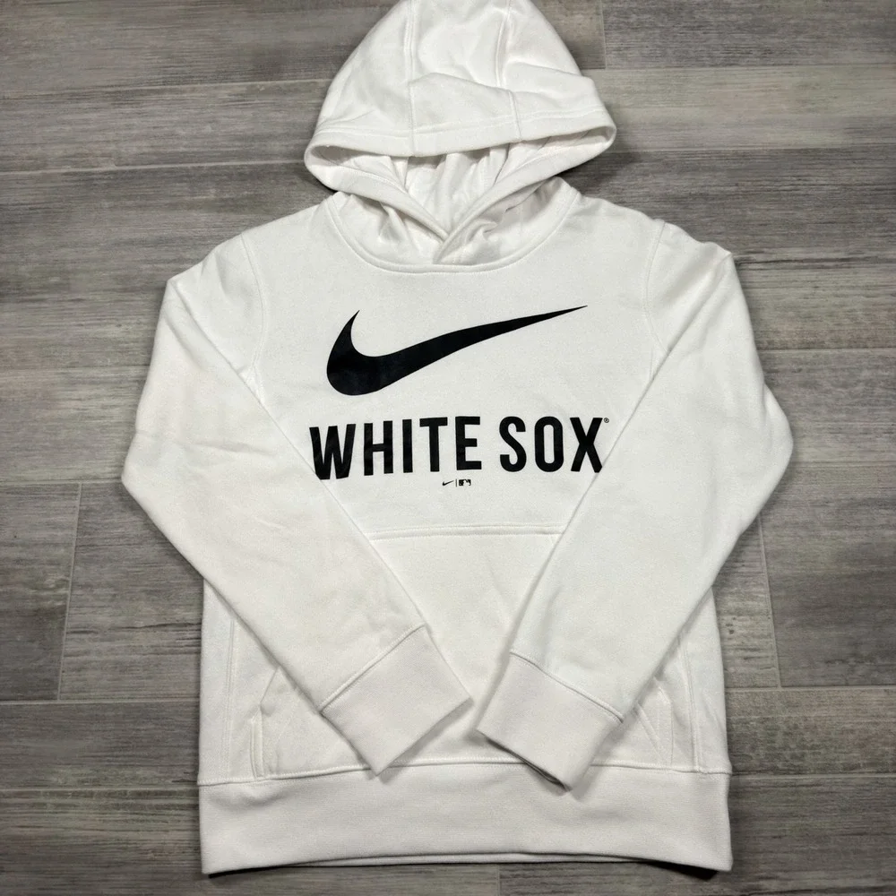 Nike Chicago White Sox MLB Youth Small‎ (8) White Hoodie New